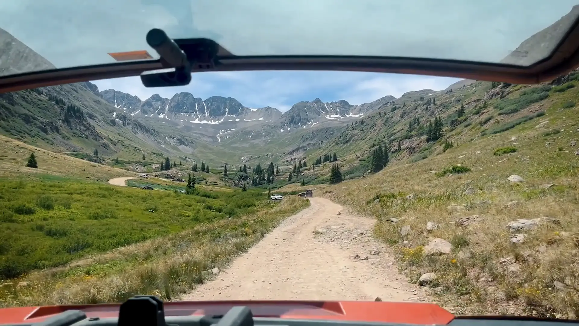 UTVs parked in the San Juan Mountains near Lake City, Colorado